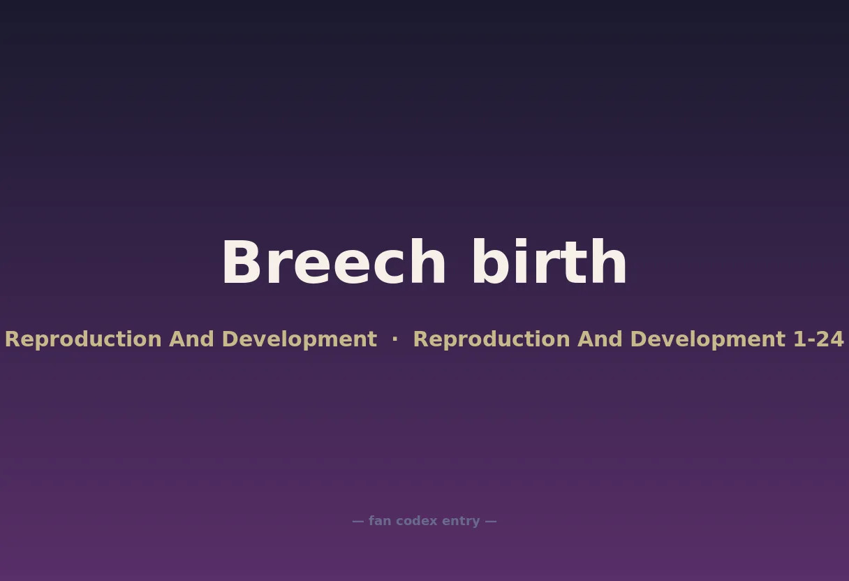 Breech birth