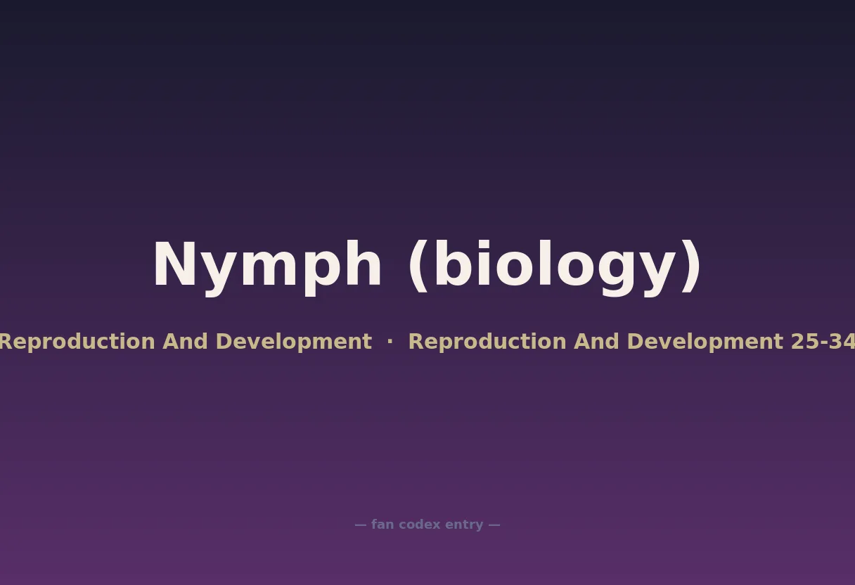 Nymph (biology)